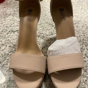 IDIFU Cream Heels Minimalist Design Versatile